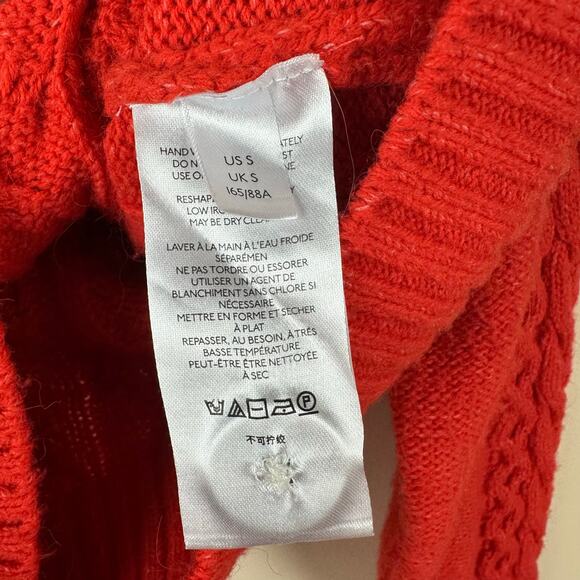 Maeve Anthropologie Chunky Cable Knit Cardigan S Twee Gilmore Coquette Granola - Picture 5 of 12